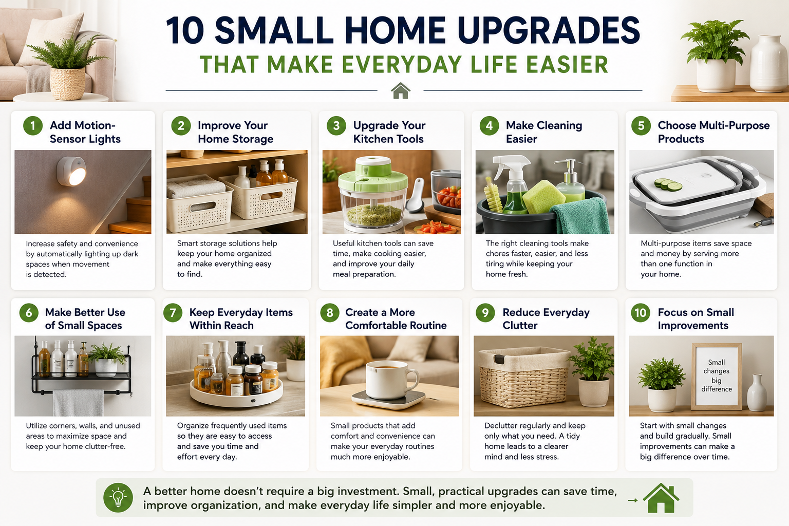10 Small Home Upgrades That Make Everyday Life Easier